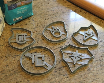 FFXIV Soul Stone Cookie Cutters (Set 2 of 4) -Drg, Brd, Blm, Drk, Ast - FF14- DRG Soul Crystal Cookie Cutter