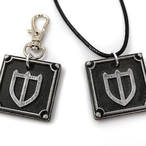 Paladin FFXIV Job Charm - PAL Metal Resin, Final Fantasy 14 FF14 Soul Crystal KY1