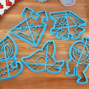 Deltarune Cookie Cutters Enemies - Tasque Manager, ViroVirokun, Rudinn, Popup, King Round - Undertale / Baking Gift All 5 Collection!