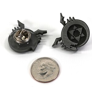 Ouroboros Symbol - Aluminium Metall Harts Pin för Cosplay - Homunculi SPN1 bild 7
