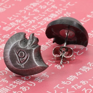 Reaper FFXIV Soul Crystal Earrings Pair/RPR Job Stone FF14 Final Fantasy 14 FFXIV Charm -Stainless Steel Stud- ERG1
