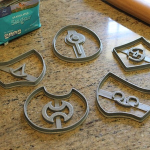 FFXIV Soul Stone Cookie Cutters Set 3 of 4 Whm, Sam, Sch, Smn, War FF14 WHM Soul Crystal Cookie Cutter image 1