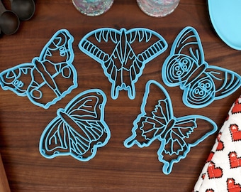 Butterfly Cookie Cutters: Monarch, Ulysses, Swallowtail - Baking Gift