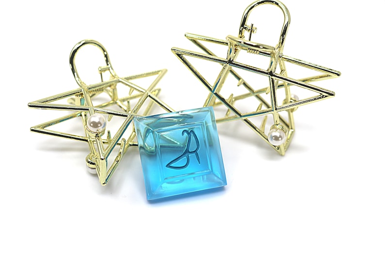 Blue Mage Soul Crystal: FFXIV Job Stone, Hand Painted Resin PJSKY1 image 9