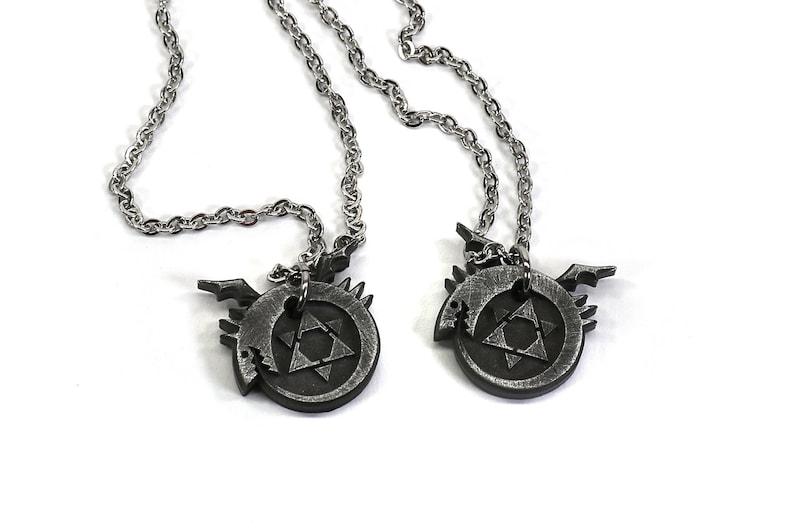 Locket Ouroboros Symbol-Aluminum Metal for Cosplay-Homunculi image 1