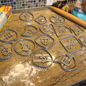 FFXIV Soul Stone Cookie Cutters Full Bundle *all 20 Stones* Whm, Drg, Rdm, Brd, Drk FF14- WHM Soul Crystal Cookie Cutter