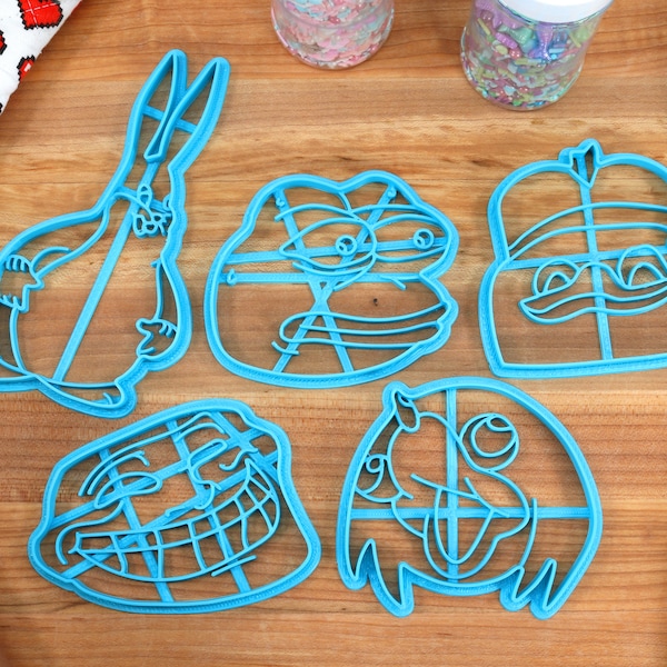 Meme Cookie Cutters - Big Chungus, Dolan, monkaS, Ugandan Knuckles, Troll Face - Meme Fan