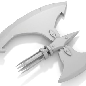 Barbarian Tieflings Axe DIY Cosplay Prop Kit - Outlander Axe - Demon born Axe - Axe of the Nine Hells
