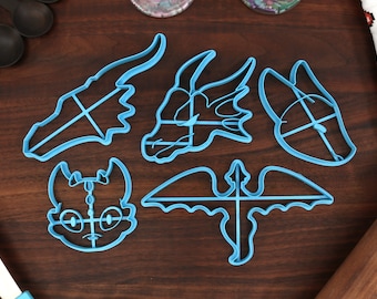 Dragon Cookie Cutters - Anime, Flying, Face - Dragon Lover Gift