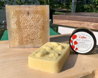 New Jersey Comb Honey Self Care Package: Goat Milk Soap & Skin Lotion