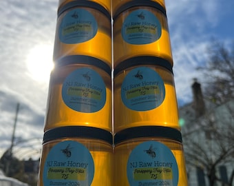 NJ Raw Summer Honey: Local Pollen, 12 oz
