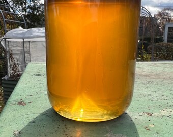 Cappings NJ Summer Honey, Raw, Pure and Unfiltered with Local Pollen, 24oz Canning Jar