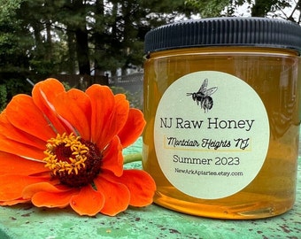 2023 Summer Montclair Heights New Jersey Real RAW Honey with Local Pollen, 12oz