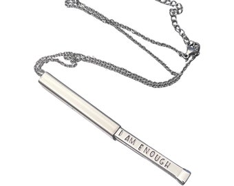 Hidden Message Bar Necklace | Custom | Personalized