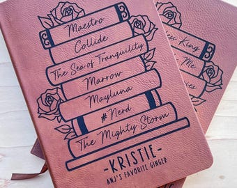 Personalized Book Stack | Notebook | Journal