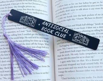 Antisocial Book Club | Metal  Bookmark