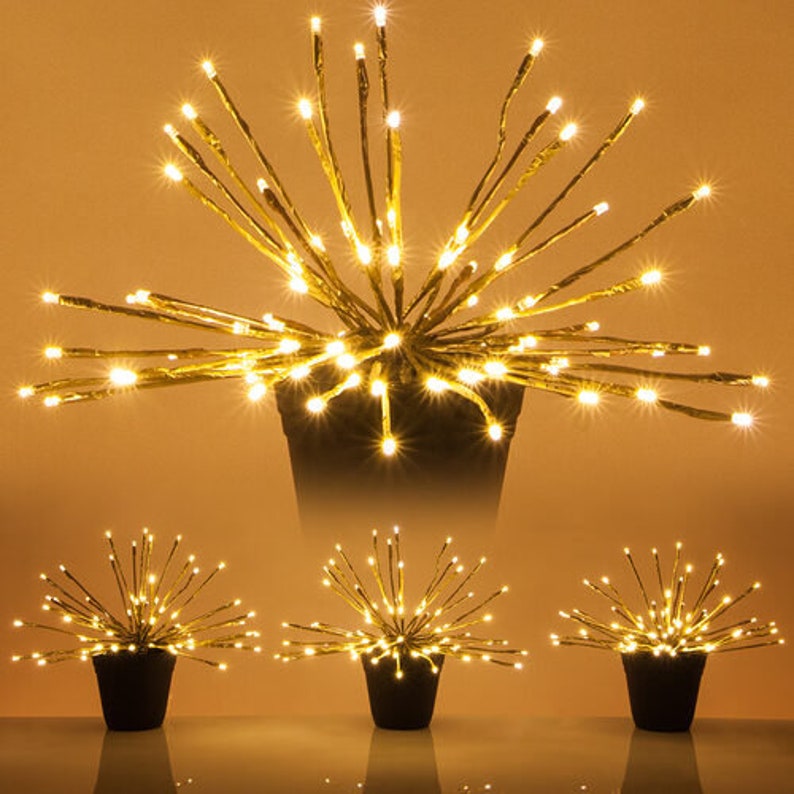 Christmas Hook Starburst Lighted Branches