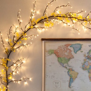 10&#39; Brown Lighted Climbing Vine, Warm White LED FREE Shipping !