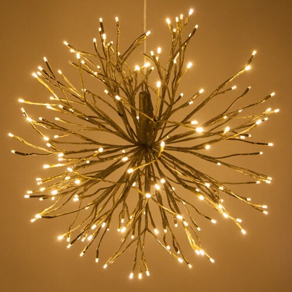 Arbre de Pâques avec 24 lumières LED, lumière blanche, mini lampe