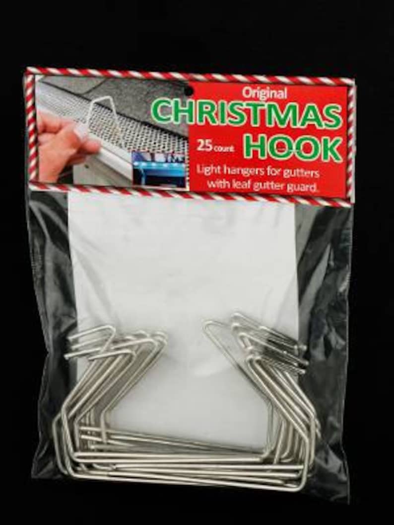 300 Ct White Christmas Hookchristmas Light Hanger for Gutters With