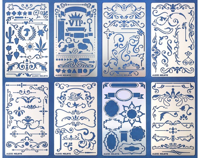 Metal Stencils Wood Burning Pyrography Painting DIY by AleksMelnyk