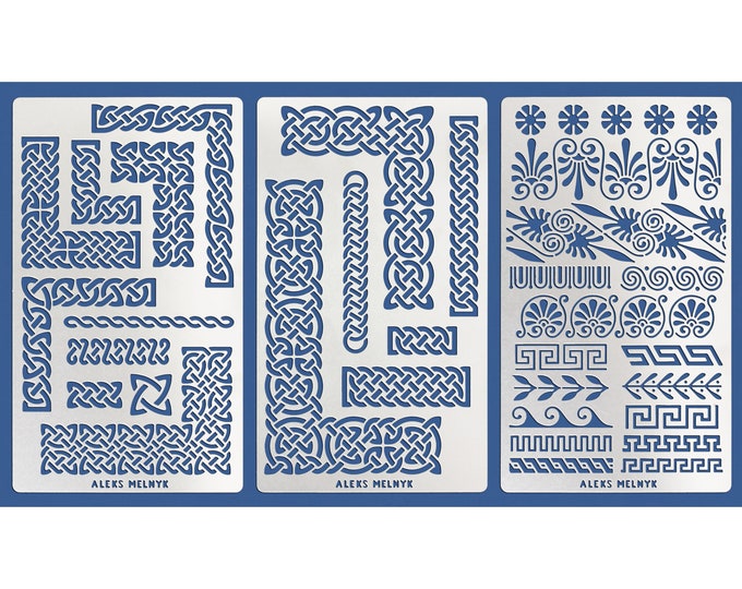 Metal Stencils Wood Burning Pyrography Painting DIY by AleksMelnyk