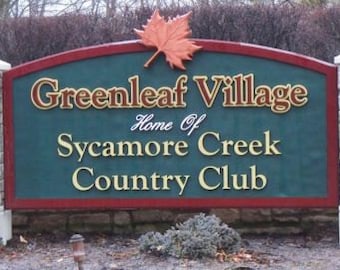 High Density Urethane sand carved single face sign business, custom 2"  with HDU dimensional overlay
