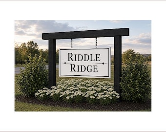 Riddle Ridge Sign