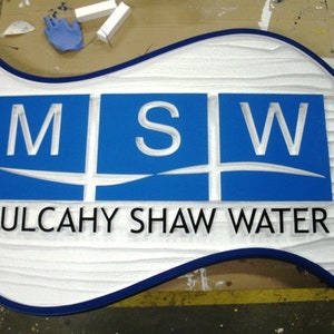 Sandblast medium Foam (HDU) signs- sold be square foot- custom to your design- hand painted