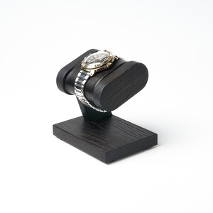 Support de rangement personnalisé pour montres en bois, présentoir pour montres en noyer et chêne