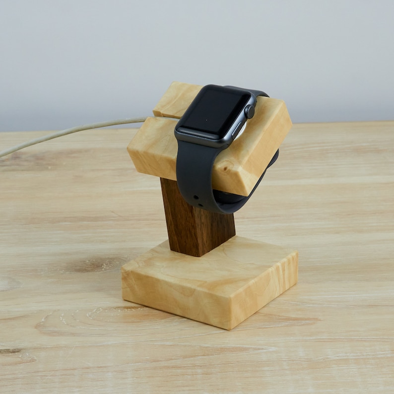 Apple Watch Wood Stand Dock Charging Station Iwatch Stand Etsy