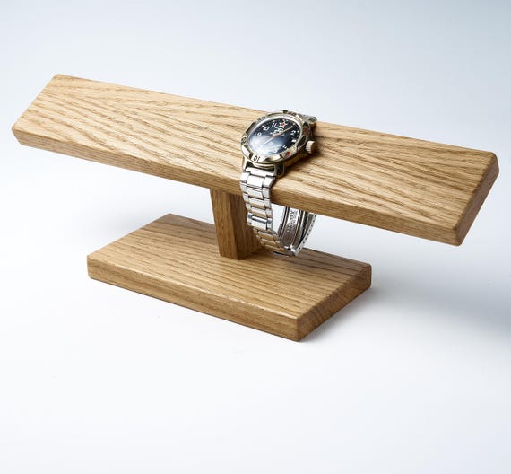 Man watch stand for six watches, watch storage