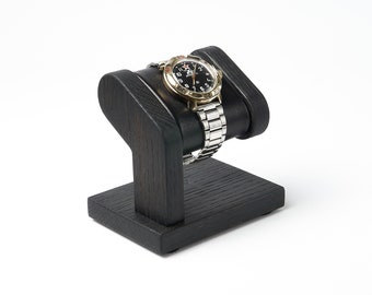 Personalized wooden watch stand, watch organization and storage