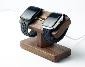 Supporto per Apple Watch per 2 orologi, supporto di ricarica per Apple Watch tutte le serie 1 / 2 / 3 / 4 / 5 / 6 / 7 / 8