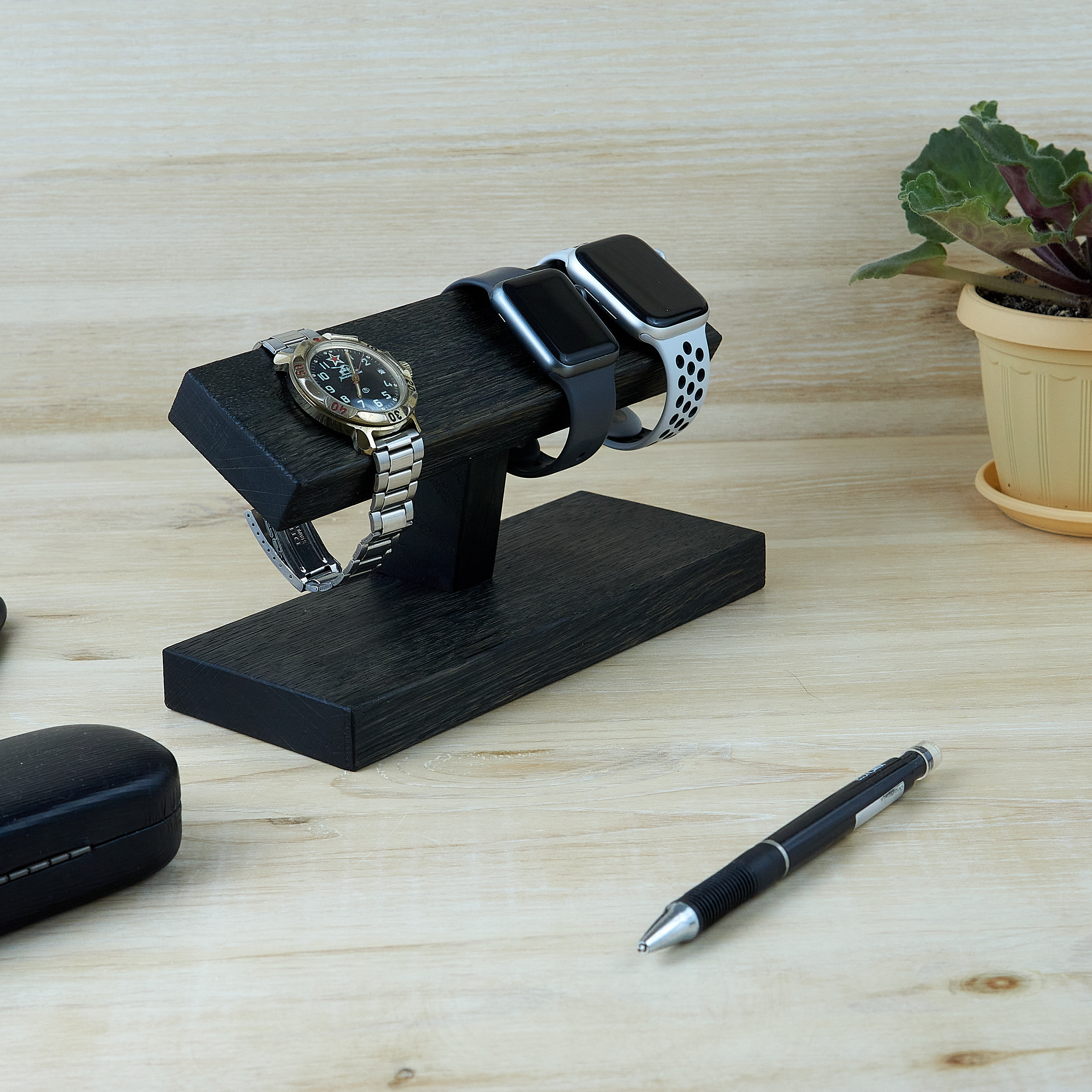 Wrist watch stand holder gift anniversary men's watch Etsy