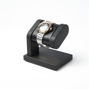 Personalized wooden watch stand, watch organization and storage