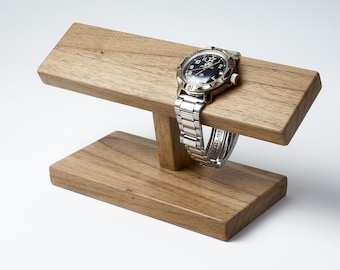 Anniversaire de cadeau de support de support de montre-bracelet, présentoir de montre en bois