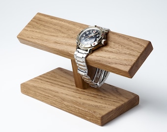 Support en bois pour 4 montres-bracelets, présentoir pour montres pour hommes
