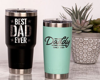 Personalized Dad YETI tumbler / Laser Engraved YETI travel mug for Father’s Day / Custom Cup for Stepdad