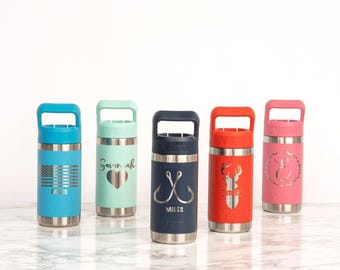 Personalized YETI Jr Kids Water Bottle, Engraved Sports Camp Bottle