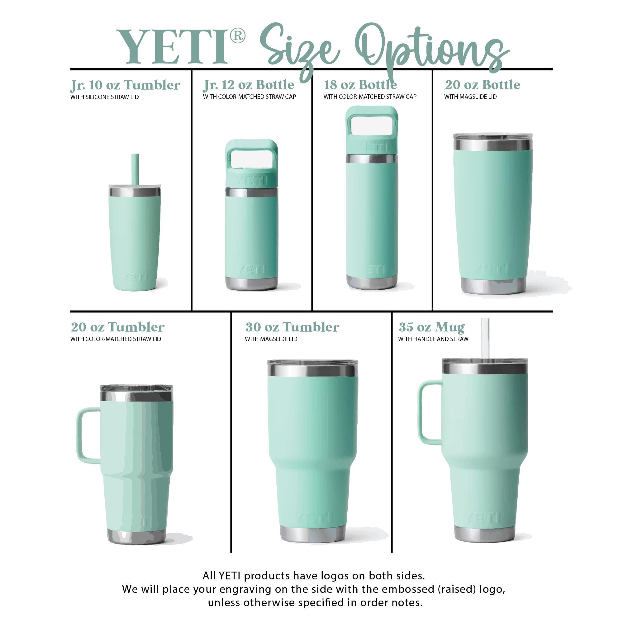 YETI Rambler 20oz 16ozセットCup YETI イエティ Personalized YETI 18oz Rambler Water Bottle With Straw Cap