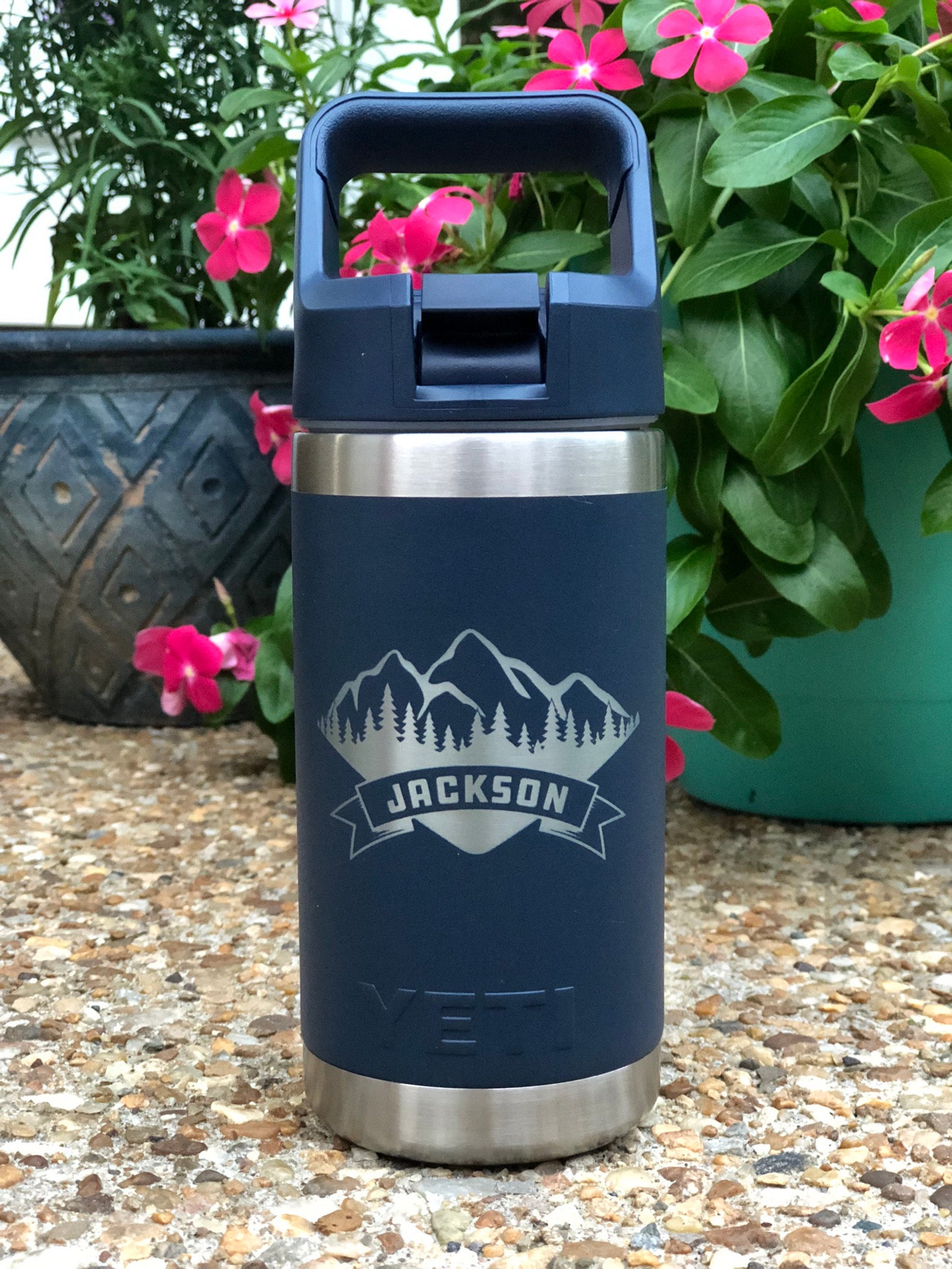 monogrammed yeti mug
