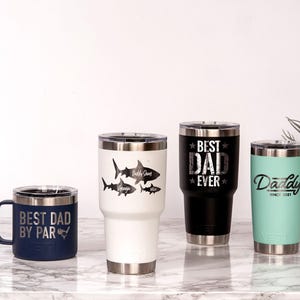 Personalized Dad YETI tumbler / Laser Engraved YETI travel mug for Father’s Day / Custom Cup for Stepdad