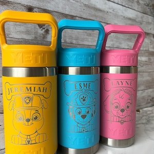 Personalized Paw Patrol YETI Jr. Water Bottle, Engraved Kids Gift