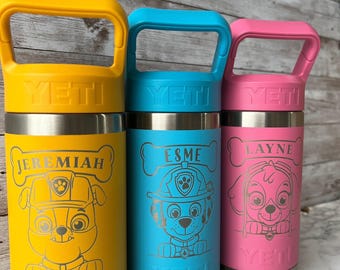 Personalized Paw Patrol YETI Jr. Water Bottle, Engraved Kids Gift