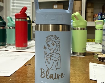 Personalized Disney Frozen YETI Cup / Engraved Elsa Anna Olaf / Kids Christmas Gift
