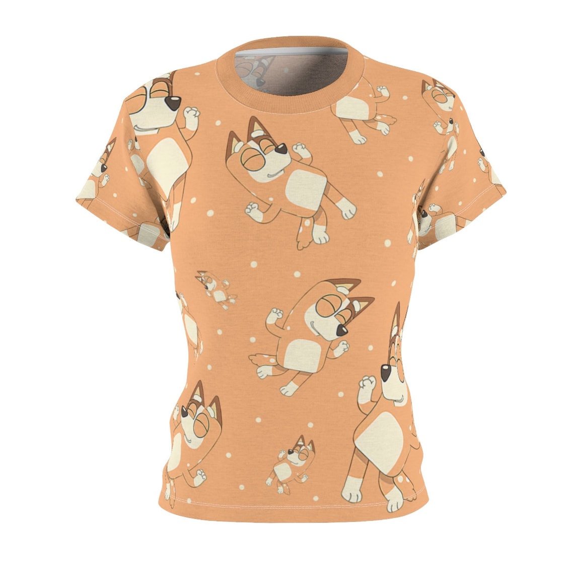 Personalized Blue Dog Unisex AOP Shirt Rita Muffin Etsy