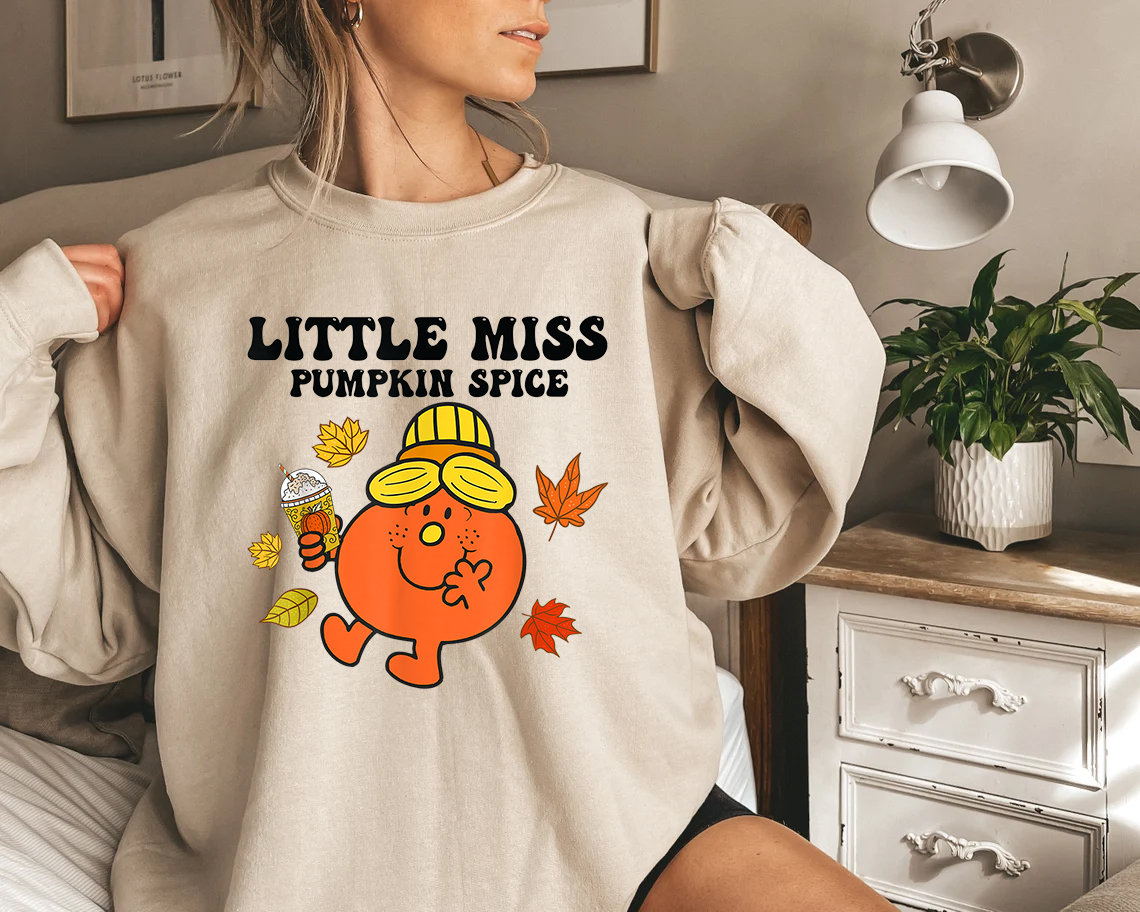 Discover Little Miss Pumpkin Spice Shirt, Halloween Pumpkin Spice Shirt, Cute Fall Pumpkin Thanksgiving T-Shirt, Sweatshirt, Hoodie