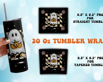 3D Inflated Puff Halloween Tumbler Wrap, Tumbler, Halloween Tumbler, 3D Tumbler Wrap, 20oz Skinny Tumbler, Pumpkin Spooky Season Tumbler PNG