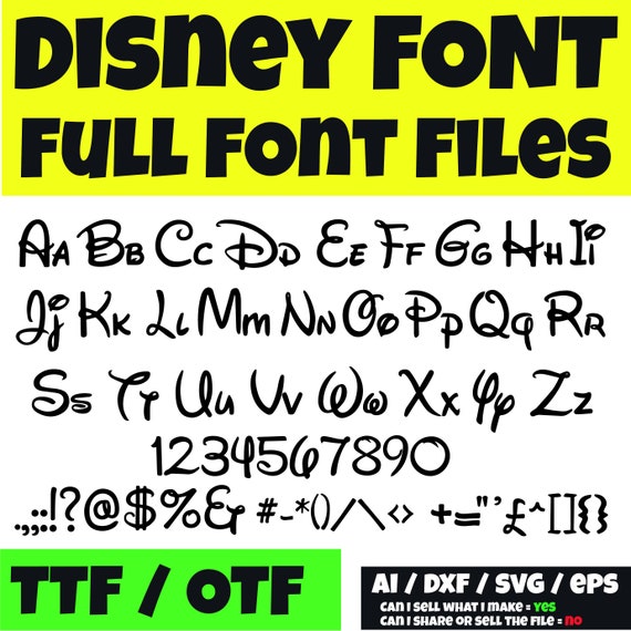 Free Disney Letters Svg Free SVG PNG EPS DXF File